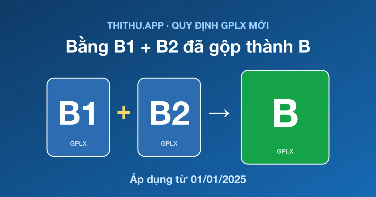 Bằng B1, B2 Gộp Thành Bằng B Từ 2025: Những Điều Cần Biết