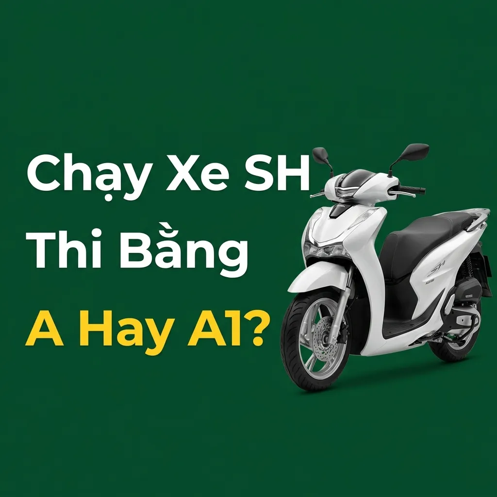Chạy Xe SH Thì Thi Bằng Lái Hạng A Hay A1? Luật Mới Nhất