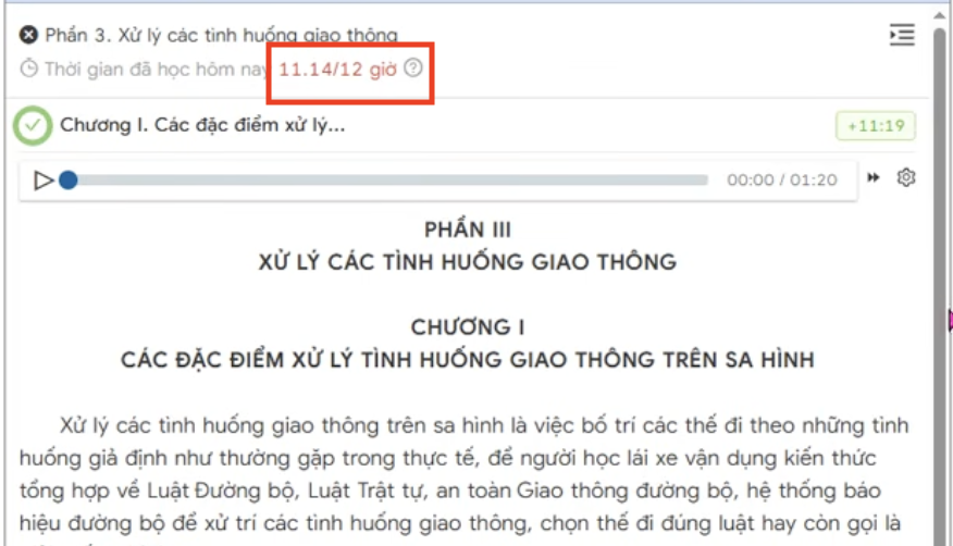Treo máy để tự động học lý thuyết online